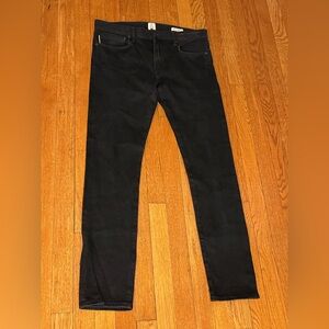 Hiroshi Kato “The Needle” Skinny Fit Selvedge Jeans – Black Men’s Size 33